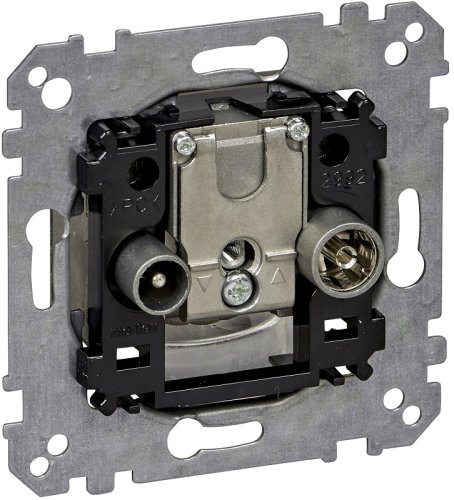 Розетка TV+R+SAT Оконечная без накладки без рамки Schneider Electric Merten System M фото Розетка TV+R+SAT Оконечная без накладки без рамки Schneider Electric Merten System M картинка